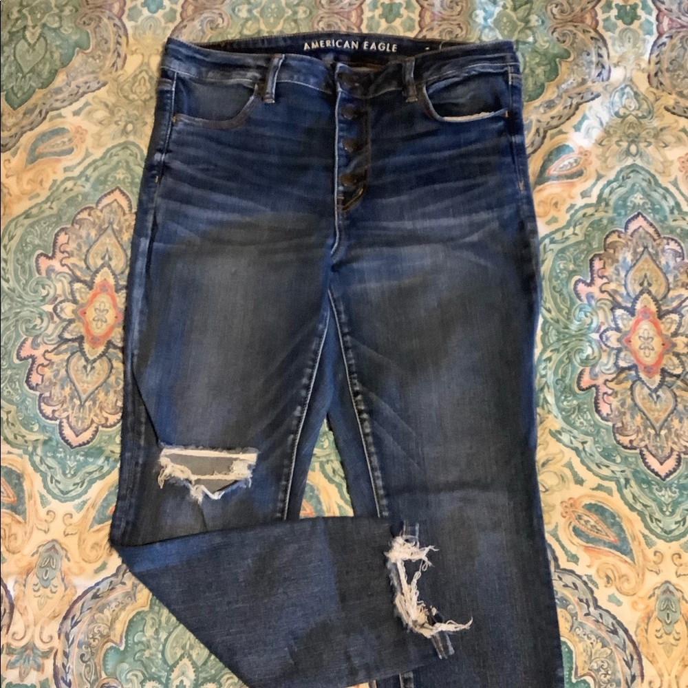 American eagle hi rise jegging crops